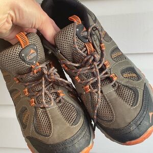 Pacific Trail Olive Brown and Orange Outdoor Trail Shoes